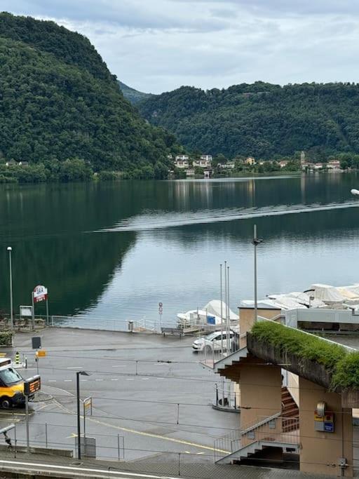Neue Gartenwohnung Mit Sicht Auf Den Luganersee Ponte Tresa Exterior foto