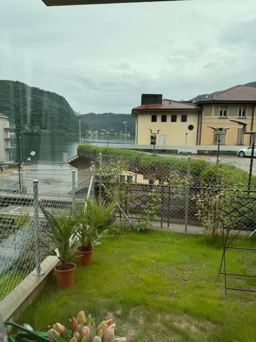 Neue Gartenwohnung Mit Sicht Auf Den Luganersee Ponte Tresa Exterior foto
