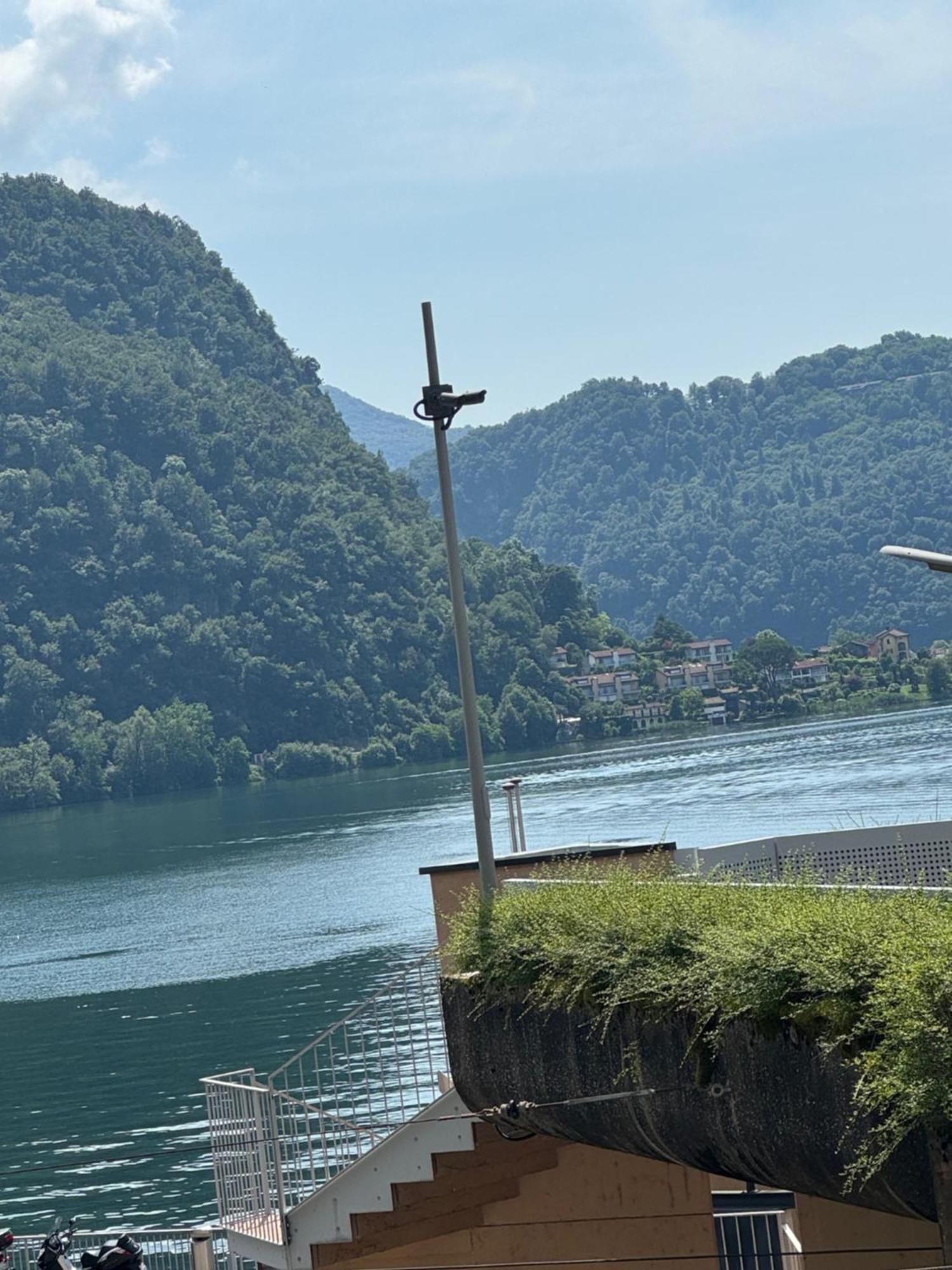 Neue Gartenwohnung Mit Sicht Auf Den Luganersee Ponte Tresa Exterior foto